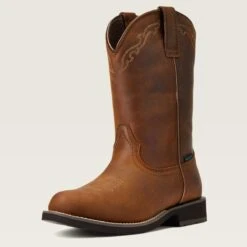 Ariat Delilah Round Toe Waterproof Western Boot For Ladies