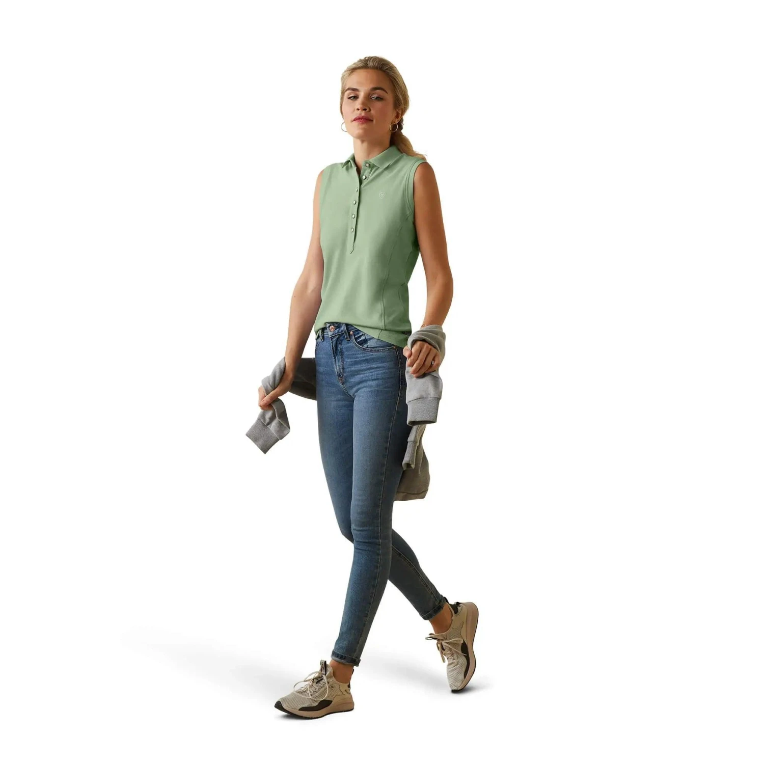 Ariat Prix 2.0 Sleeveless Polo Shirt For Ladies - Image 10