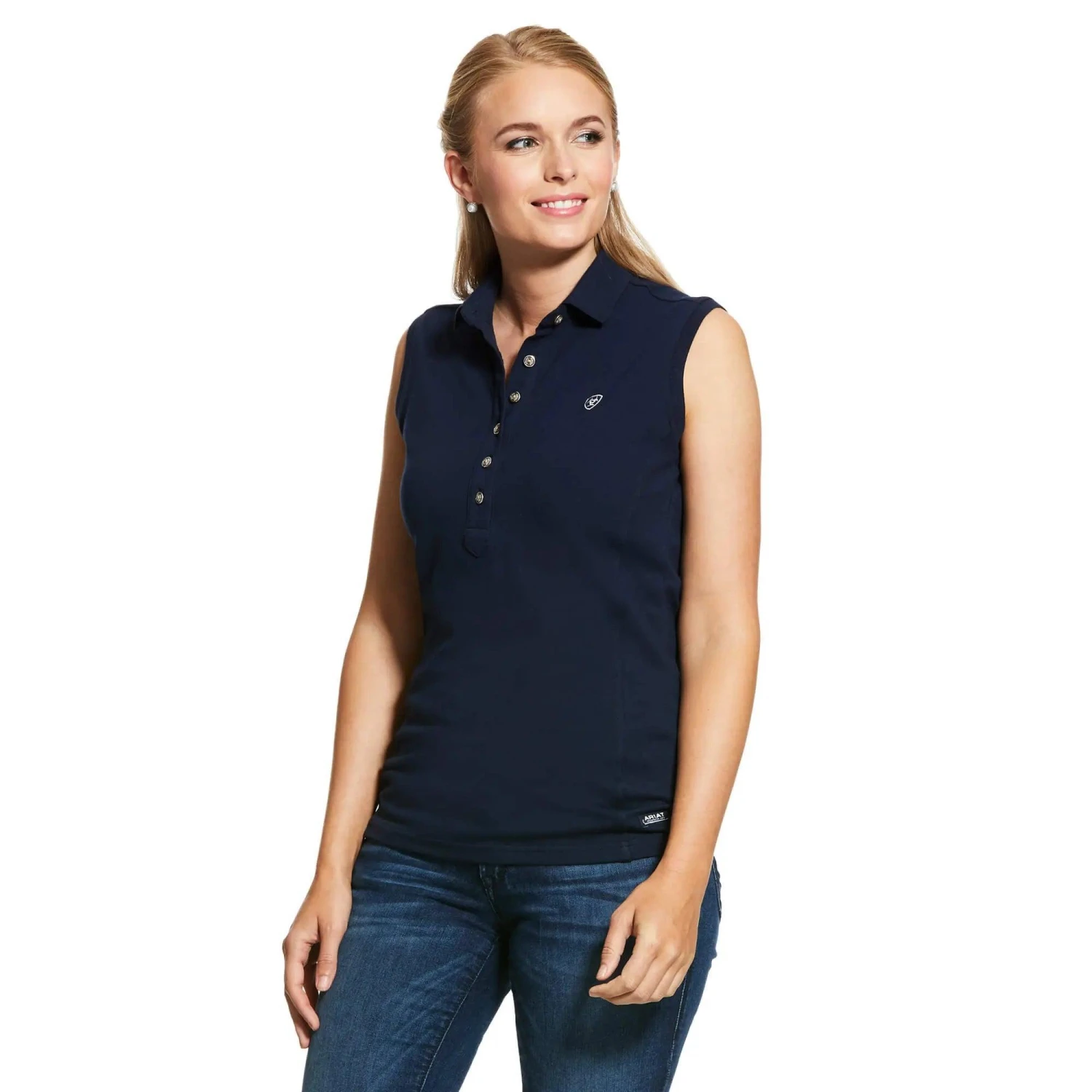 Ariat Prix 2.0 Sleeveless Polo Shirt For Ladies - Image 4