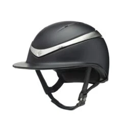 Charles Owen Halo Luxe (wide Peak) Helmet Matt Black / Platinium
