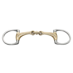 Herm. Sprenger Dynamic RS Eggbut Bit With D-shaped Rings 16 Mm Double Jointed 40406