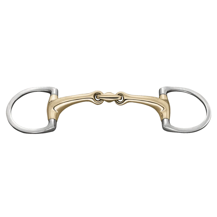 Herm. Sprenger Dynamic RS Eggbut Bit With D-shaped Rings 16 Mm Double Jointed 40406