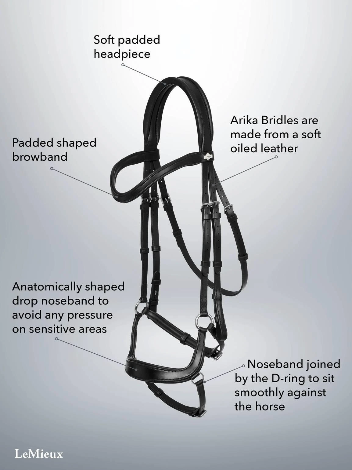 LeMieux Arika Drop Bridle - Image 11