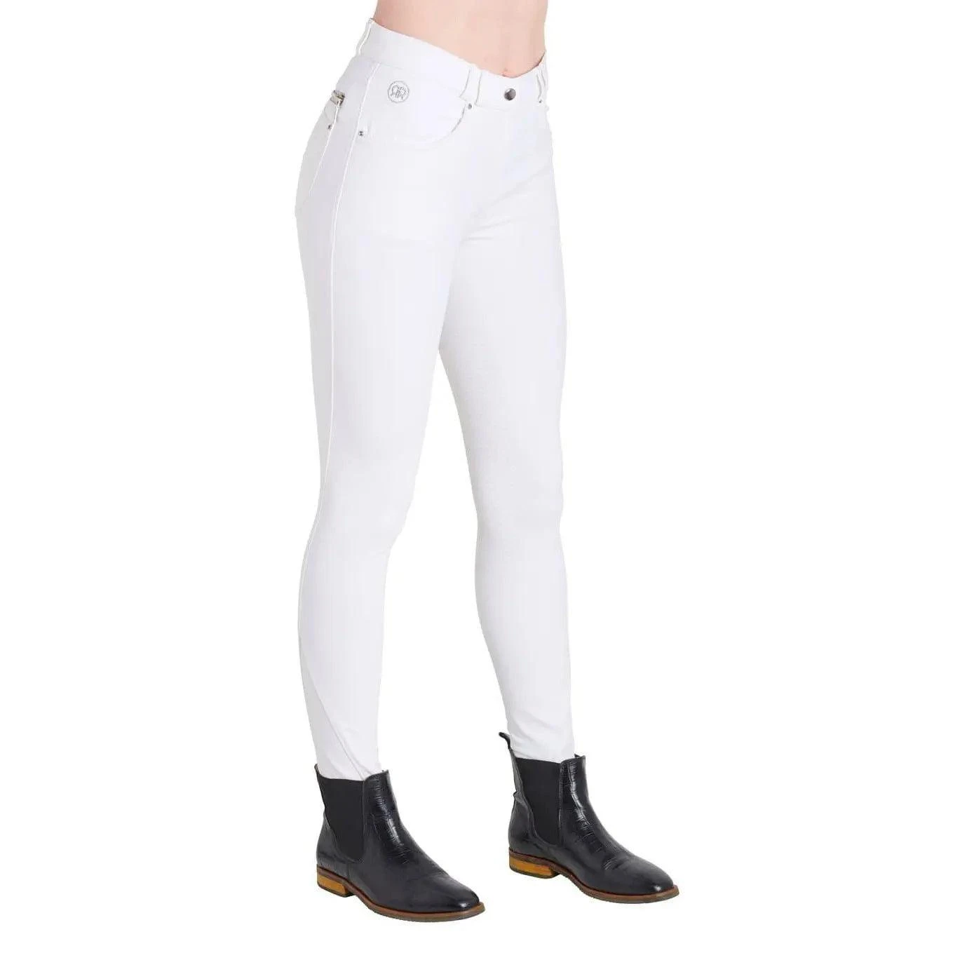 Montar Nova White Classic Fullgrip Breeches - Image 3