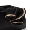 U - Black Black Gold Collection Horse Rug Fleece