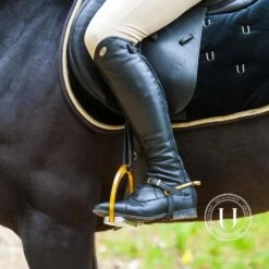 U-black Black Gold Collection Saddle Pad