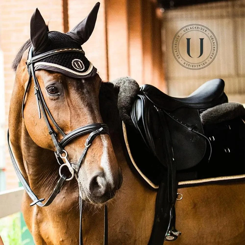 U-black Black Gold Collection Saddle Pad - Image 2